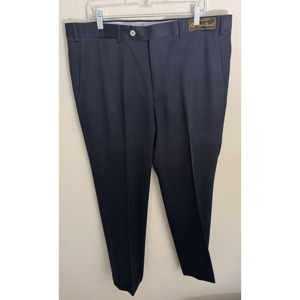 Peter Millar Men's 38x32 Loro Piana Navy Blue Wool Cotton Chino Pants Italy Luxe
